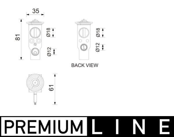 Supapa expansiune, clima MAHLE BEHR *** PREMIUM LINE *** AVE 210 000P