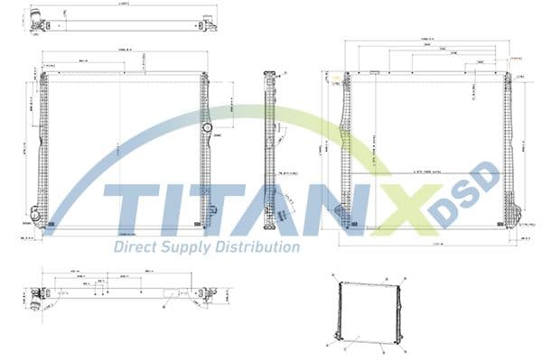 Radiator, racire motor TITANX RX149008