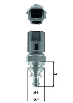 senzor,temperatura lichid de racire MAHLE BEHR TSE 29