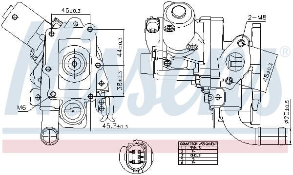 Supapa EGR NISSENS 98514