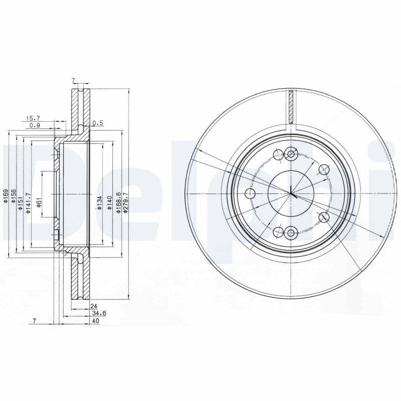 Disc frana DELPHI BG3733