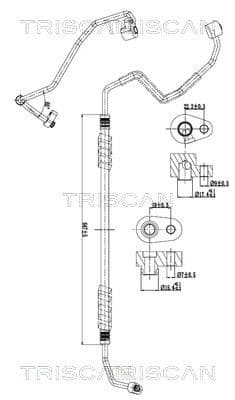 conducta presiune variabila,aer conditionat TRISCAN 9010 28118