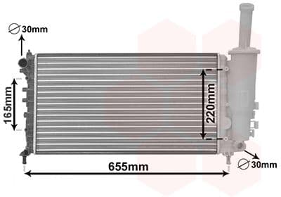 Radiator, racire motor VAN WEZEL 17002999