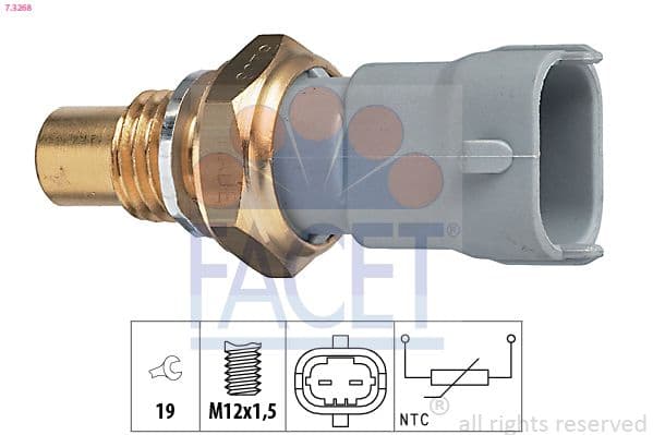 senzor,temperatura lichid de racire FACET 7.3268