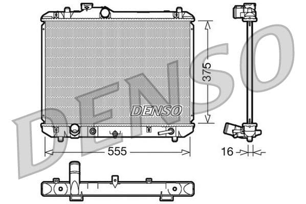 Radiator, racire motor DENSO DRM47007