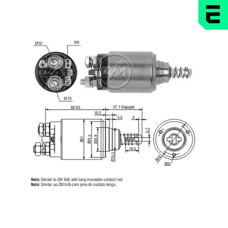 Solenoid, electromotor ERA ZM1545