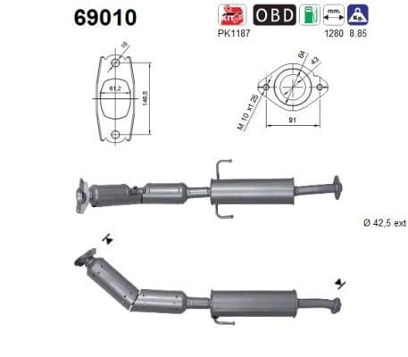 Catalizator AS-PL 69010