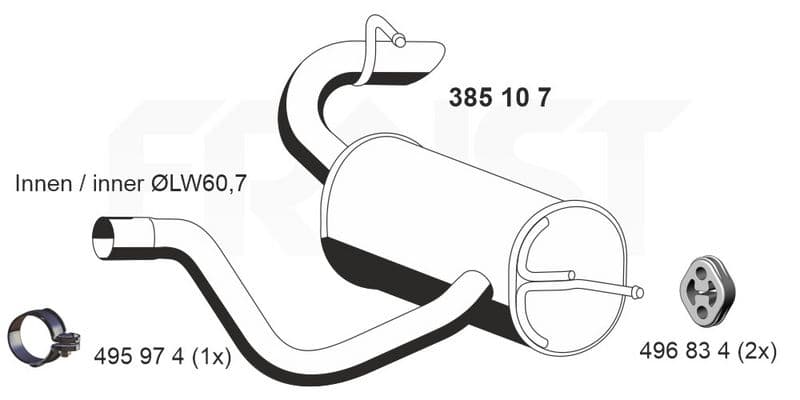 Toba esapament finala ERNST 385107