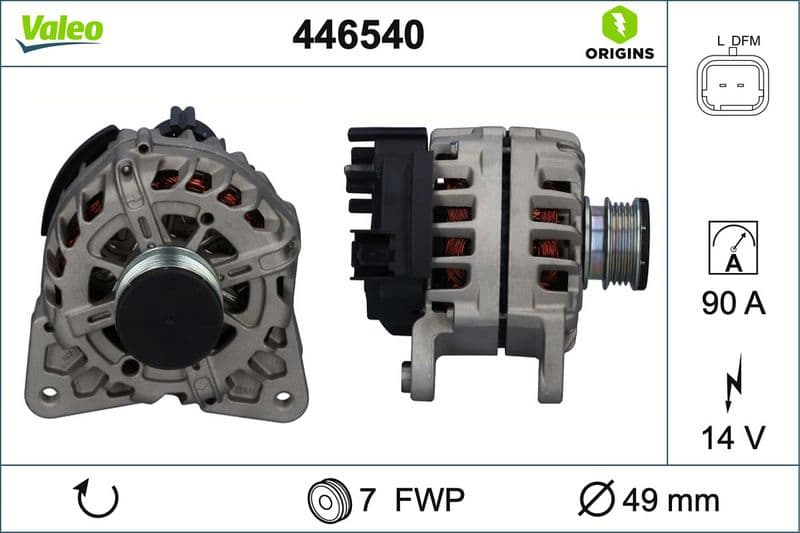 Generator / Alternator VALEO ORIGINS 446540