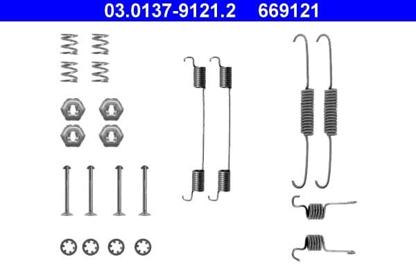 Set accesorii, sabot de frana ATE 03.0137-9121.2