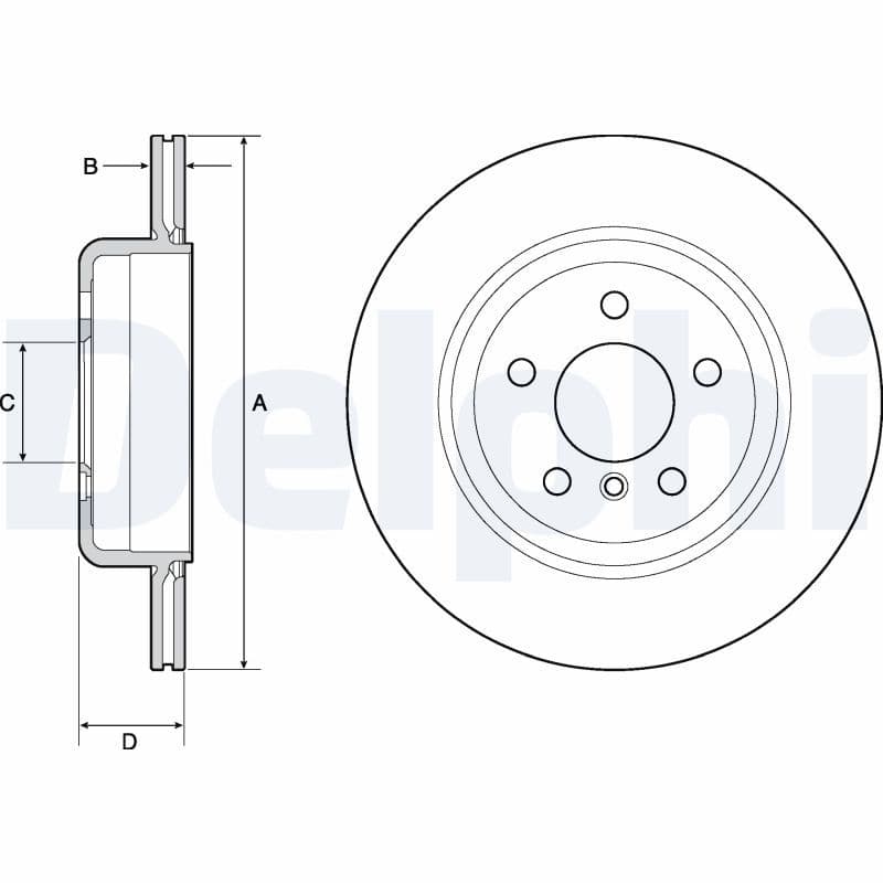 Disc frana DELPHI BG4664C