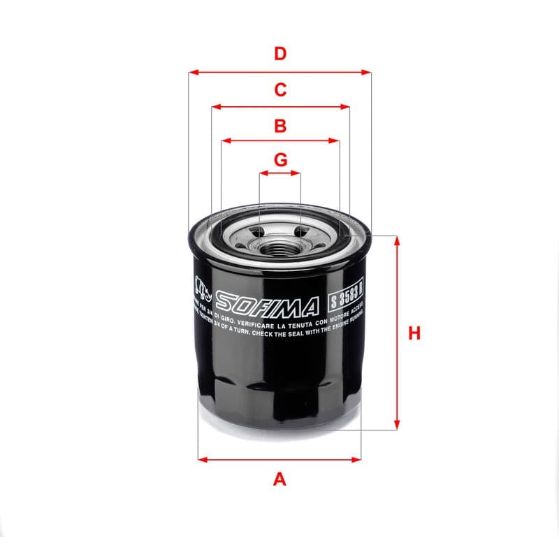 Filtru ulei SOFIMA S 3583 R