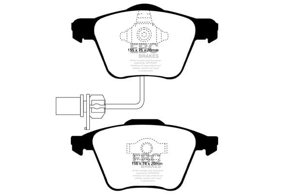 set placute frana,frana disc EBC Brakes DP1495