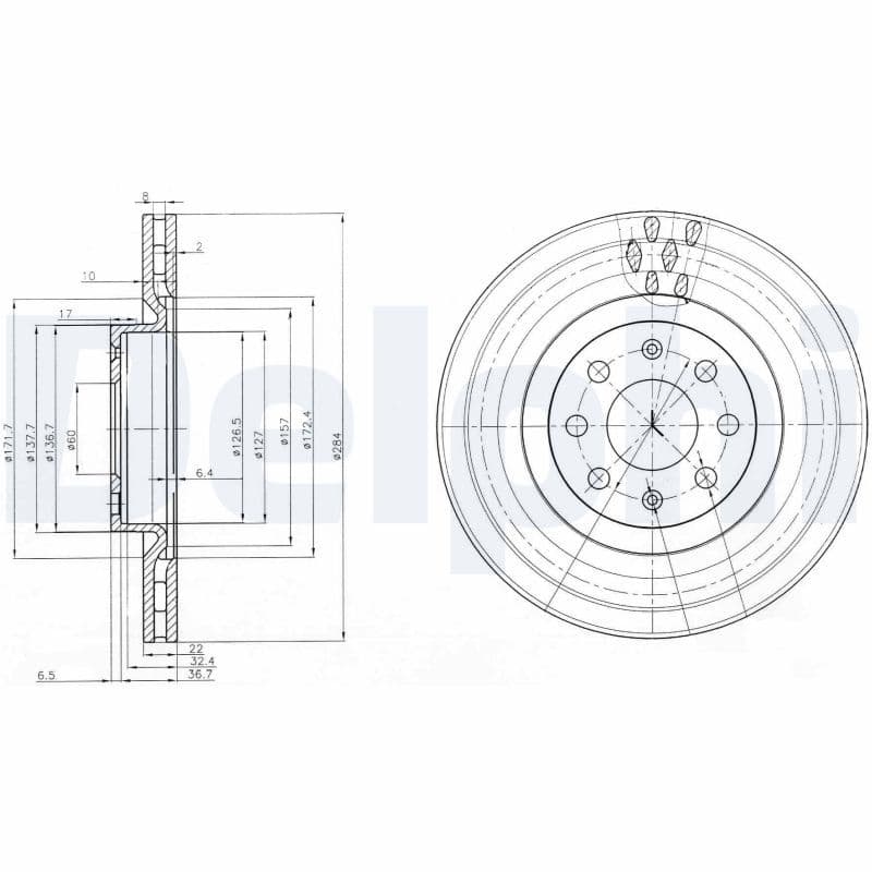 Disc frana DELPHI BG3944
