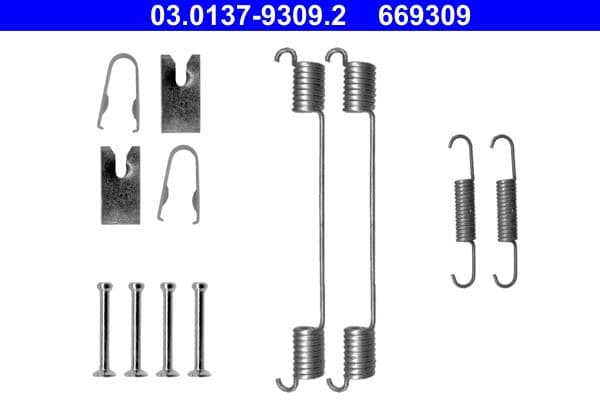 Set accesorii, sabot de frana ATE 03.0137-9309.2