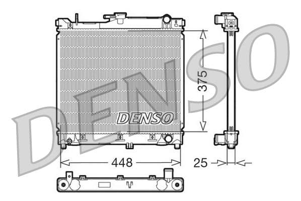 Radiator, racire motor DENSO DRM47014