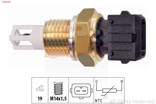senzor,temperatura aer admisie EPS Made in Italy - OE Equivalent 1.994.016