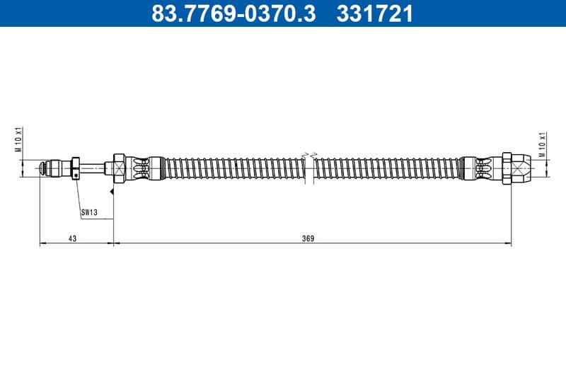 Furtun frana ATE 83.7769-0370.3
