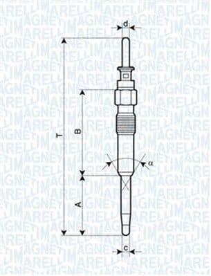 Bujie incandescenta MAGNETI MARELLI 062900039304