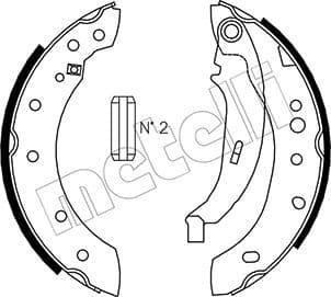 Set saboti frana METELLI 53-0332
