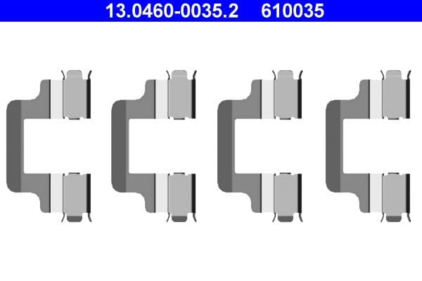 Set accesorii, placute frana ATE 13.0460-0035.2