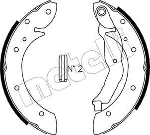 Set saboti frana METELLI 53-0351