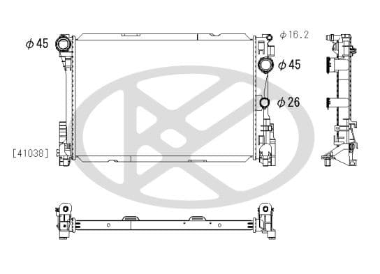 Radiator, racire motor KOYORAD PL413011