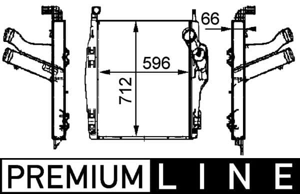 Intercooler, compresor MAHLE BEHR *** PREMIUM LINE *** CI 104 000P