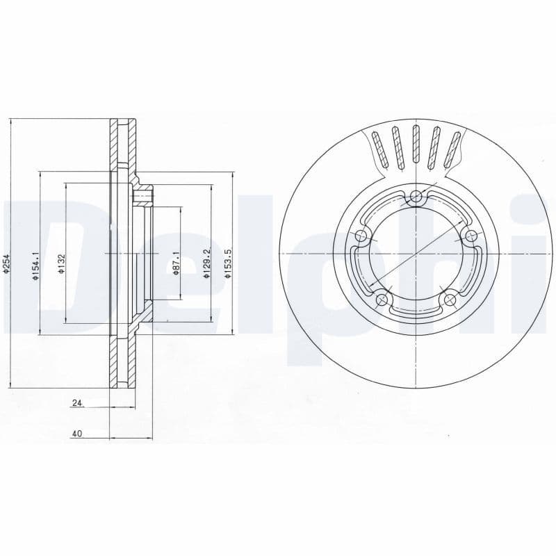Disc frana DELPHI BG4098