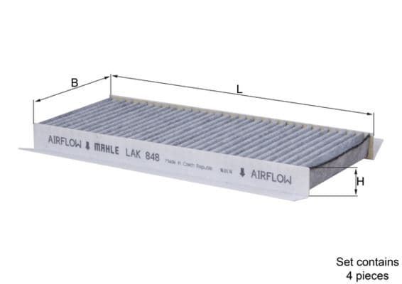 Filtru, aer habitaclu MAHLE LAK 848/S