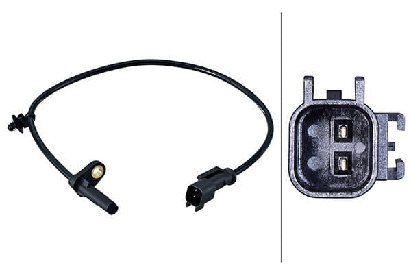 senzor,turatie roata HELLA 6PU 358 216-211
