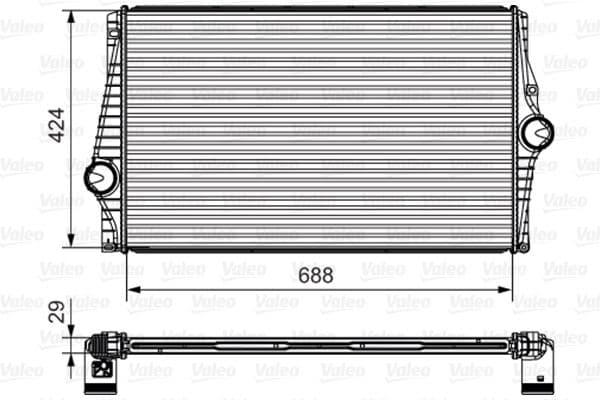 Intercooler, compresor VALEO 818280