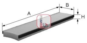 Filtru, aer habitaclu SOFIMA S 3283 C