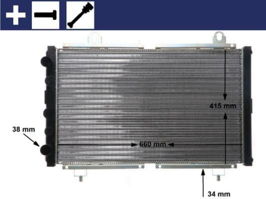 Radiator, racire motor MAHLE BEHR CR 499 000S