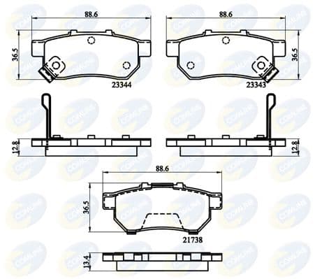 set placute frana,frana disc COMLINE CBP32146