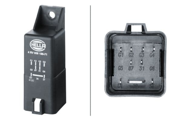 unitate de control,bujii incandescente HELLA 4RV 008 188-711