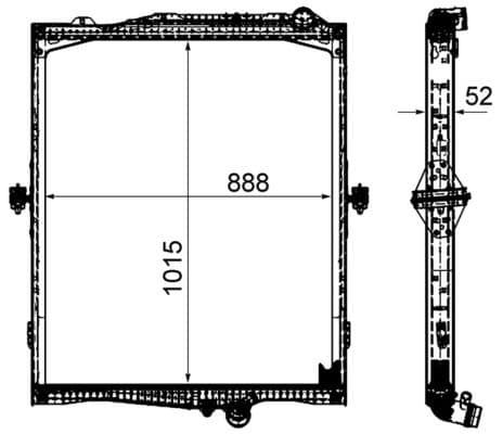 Radiator, racire motor MAHLE BEHR *** PREMIUM LINE *** CR 2095 000P