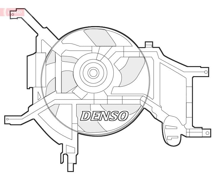 Ventilator, radiator DENSO DER37002