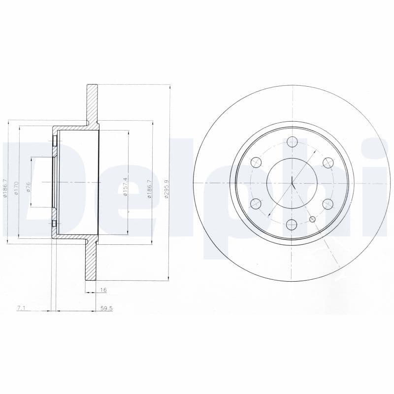 Disc frana DELPHI BG4164
