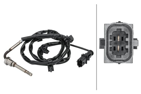 Senzor, temperatura gaze evacuare HELLA 6PT 358 181-401