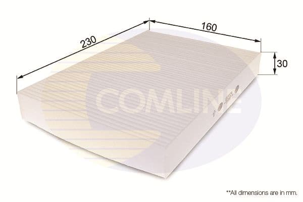 Filtru, aer habitaclu COMLINE EKF124