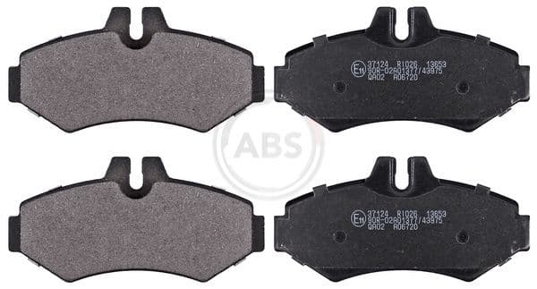set placute frana,frana disc ABS 37124