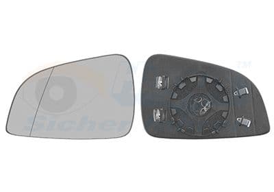 Sticla oglinda, oglinda retrovizoare exterioara VAN WEZEL * HAGUS * 3748837