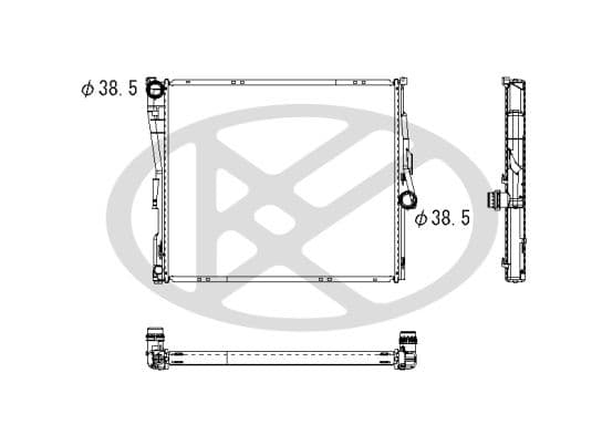 Radiator, racire motor KOYORAD PL422544