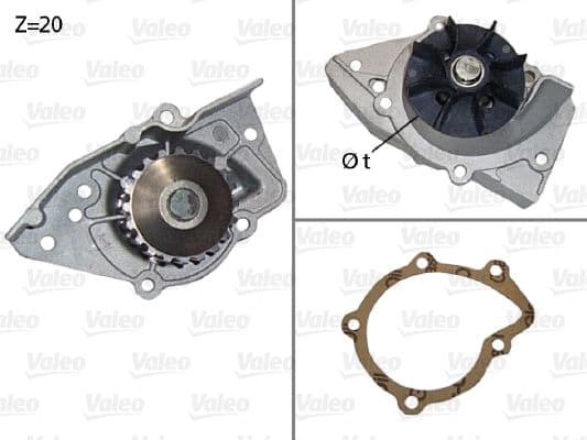 Pompă de apă, răcire motor VALEO 506574