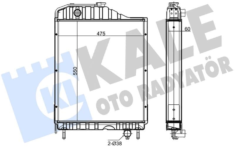 Radiator, racire motor KALE OTO RADYATÖR 250700
