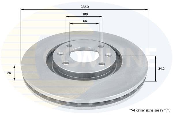 Disc frana COMLINE ADC1519V