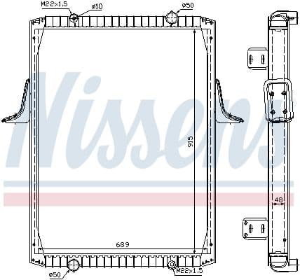 Radiator, racire motor NISSENS 63821A