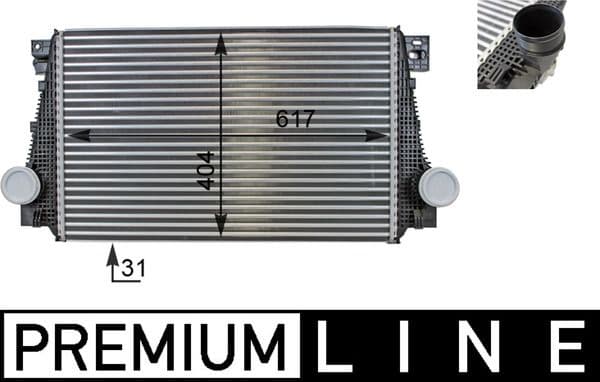Intercooler, compresor MAHLE BEHR *** PREMIUM LINE *** CI 29 000P
