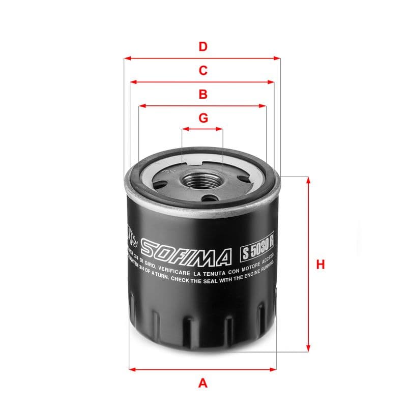 Filtru ulei SOFIMA S 5030 R